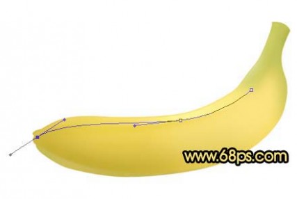 Photoshop 制作一串成熟的香蕉