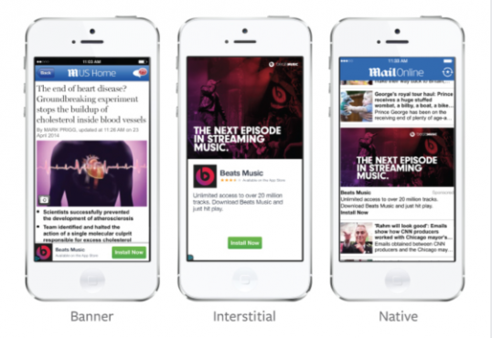Facebook为第三方应用提供广告平台Audience Network