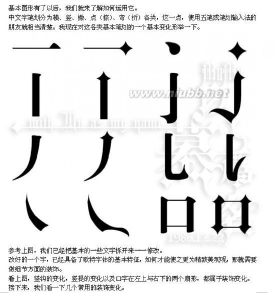 哥特式中文字体 歌特中文字体制作粗略 photoshop教程