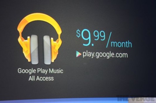 谷歌推出付费音乐订阅服务