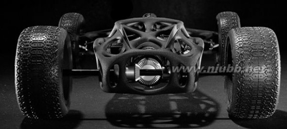 橡皮筋动力车 3D打印遥控车用橡皮筋作动力时速可达30公里
