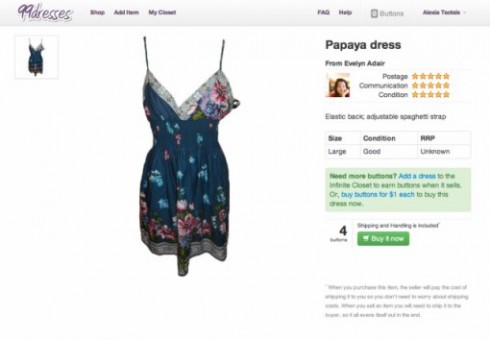 99dresses：使用虚拟货币的女装交换网站