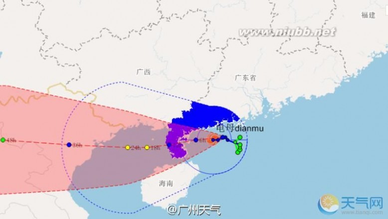 广州天气 广州8月18日台风天气 广州有明显降水