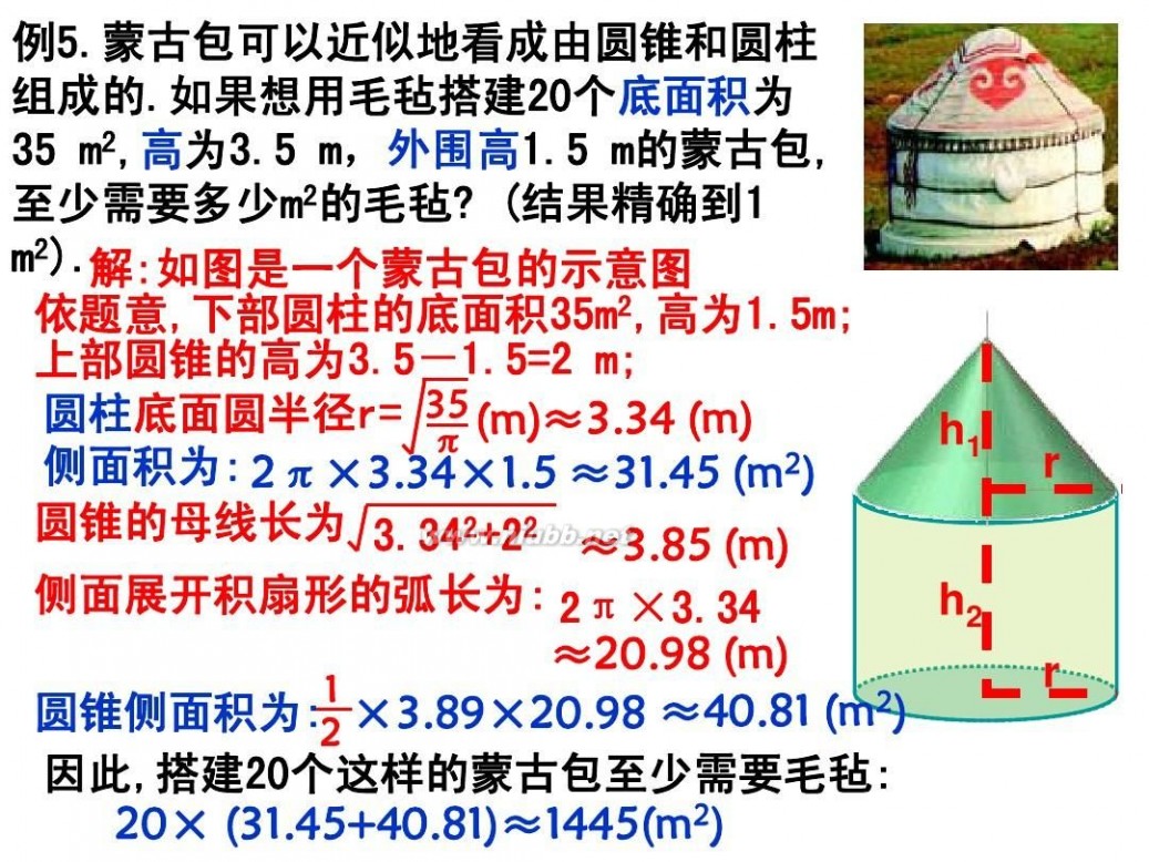 圆锥展开图 圆锥的侧面展开图讲