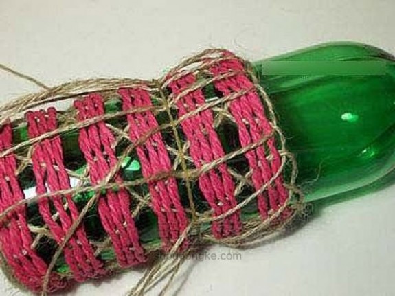 麻绳编织 教你用麻绳编织DIY花篮