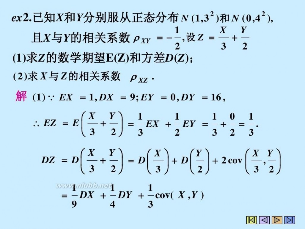 相关系数矩阵 4.3 协方差与相关系数及矩与协方差矩阵