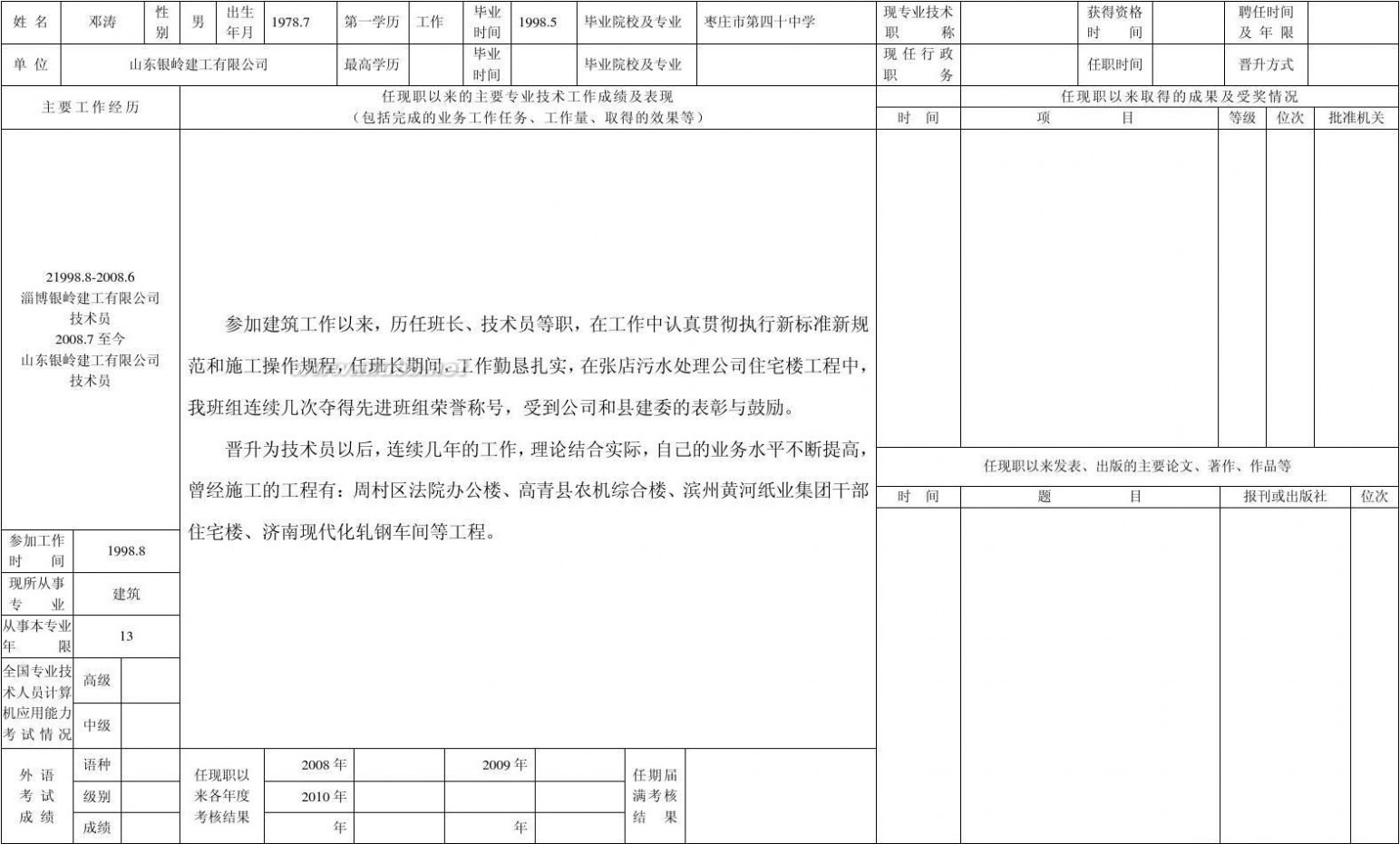 专业技术人员申报评审职称情况一览表 2011专业技术人员申报评审职称情况一览表