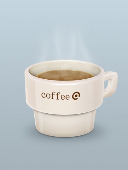 Photoshop制作一杯浓香的热咖啡教程