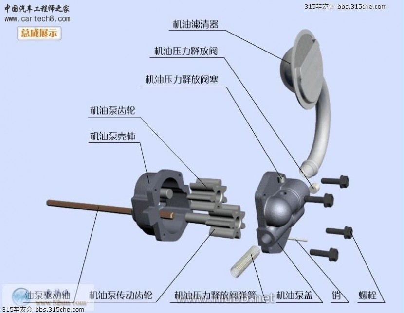 发动机零部件 汽车发动机各零件详细分解图