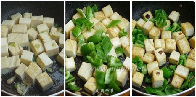 *青椒豆腐--巧存豆腐、巧炒豆腐不碎的妙招