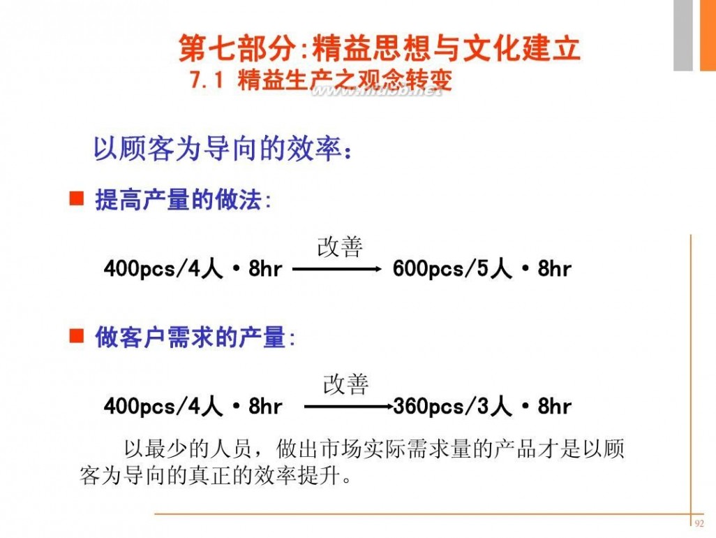 精益培训 -精益生产培训资料