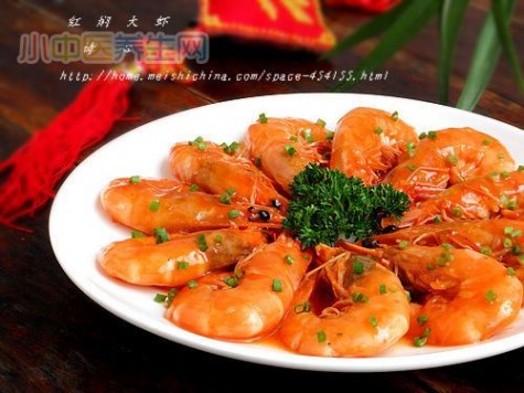 【红焖大虾】--- 2012年夜饭第三道菜（热菜）_红焖大虾