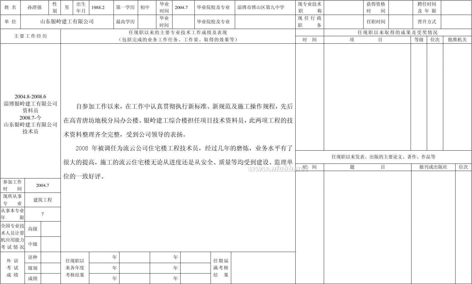 专业技术人员申报评审职称情况一览表 2011专业技术人员申报评审职称情况一览表