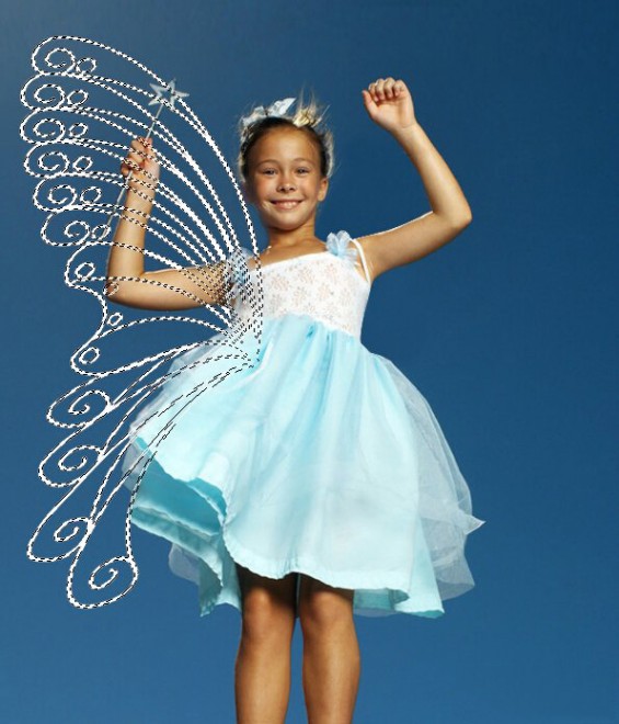 Photoshop快速为小女孩加上梦幻的天使翅膀