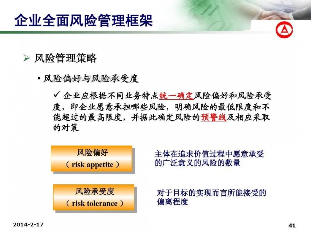 企业全面风险管理 企业全面风险管理专题