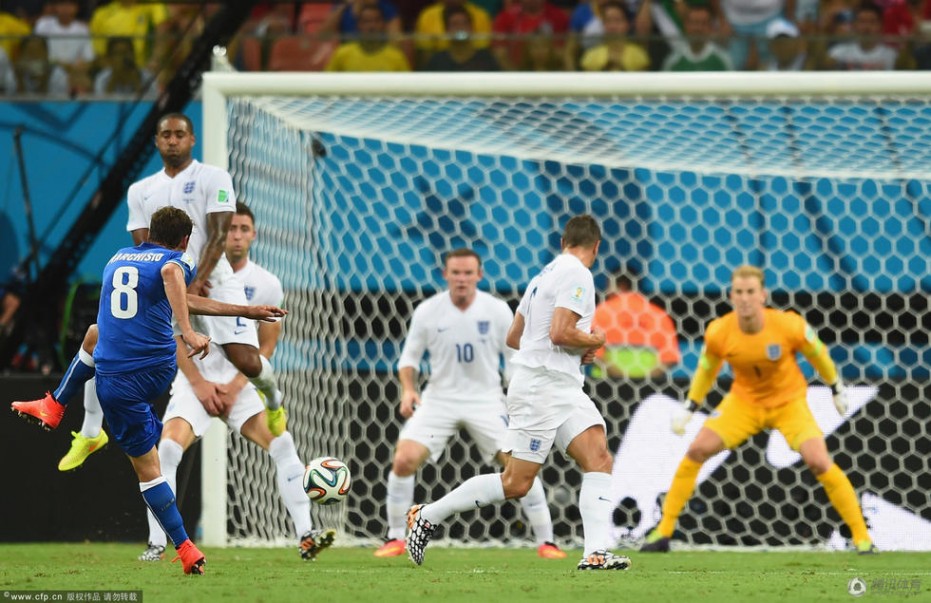 英格兰 世界杯 2014巴西世界杯D组第一轮 意大利2比1击溃英格兰