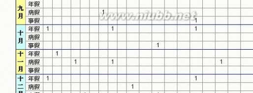 考勤表格 如何用Excel 2003制作考勤表