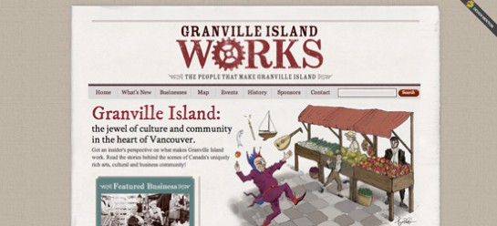 Granville Island Works blog design