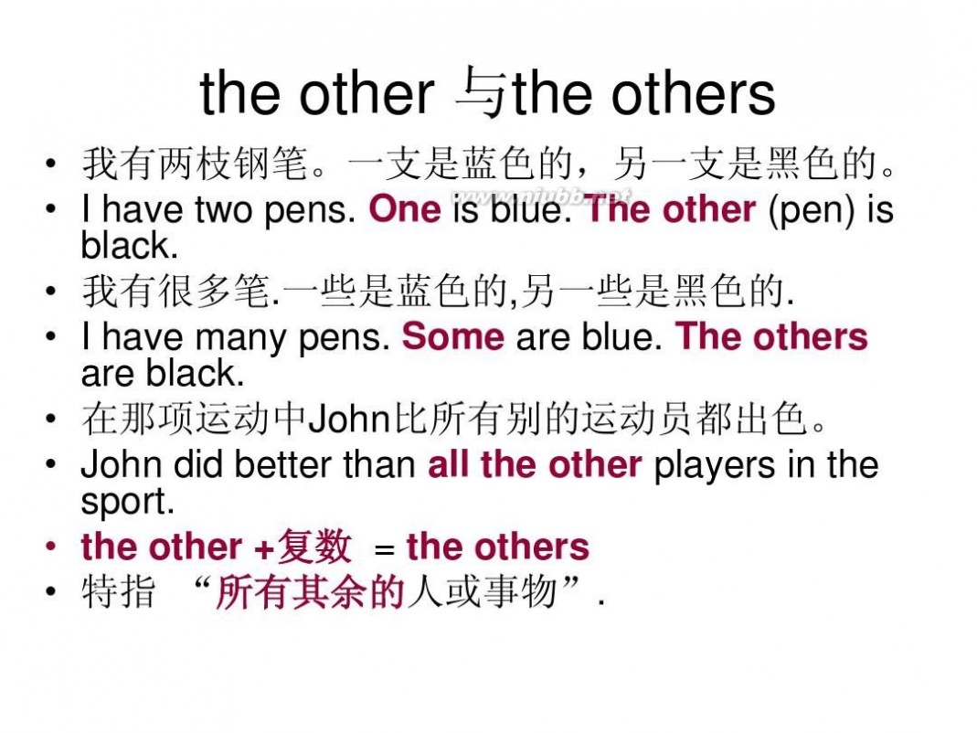 theothers other, others, the other, the others