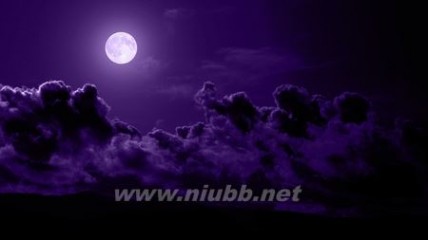紫色月光下的遐想