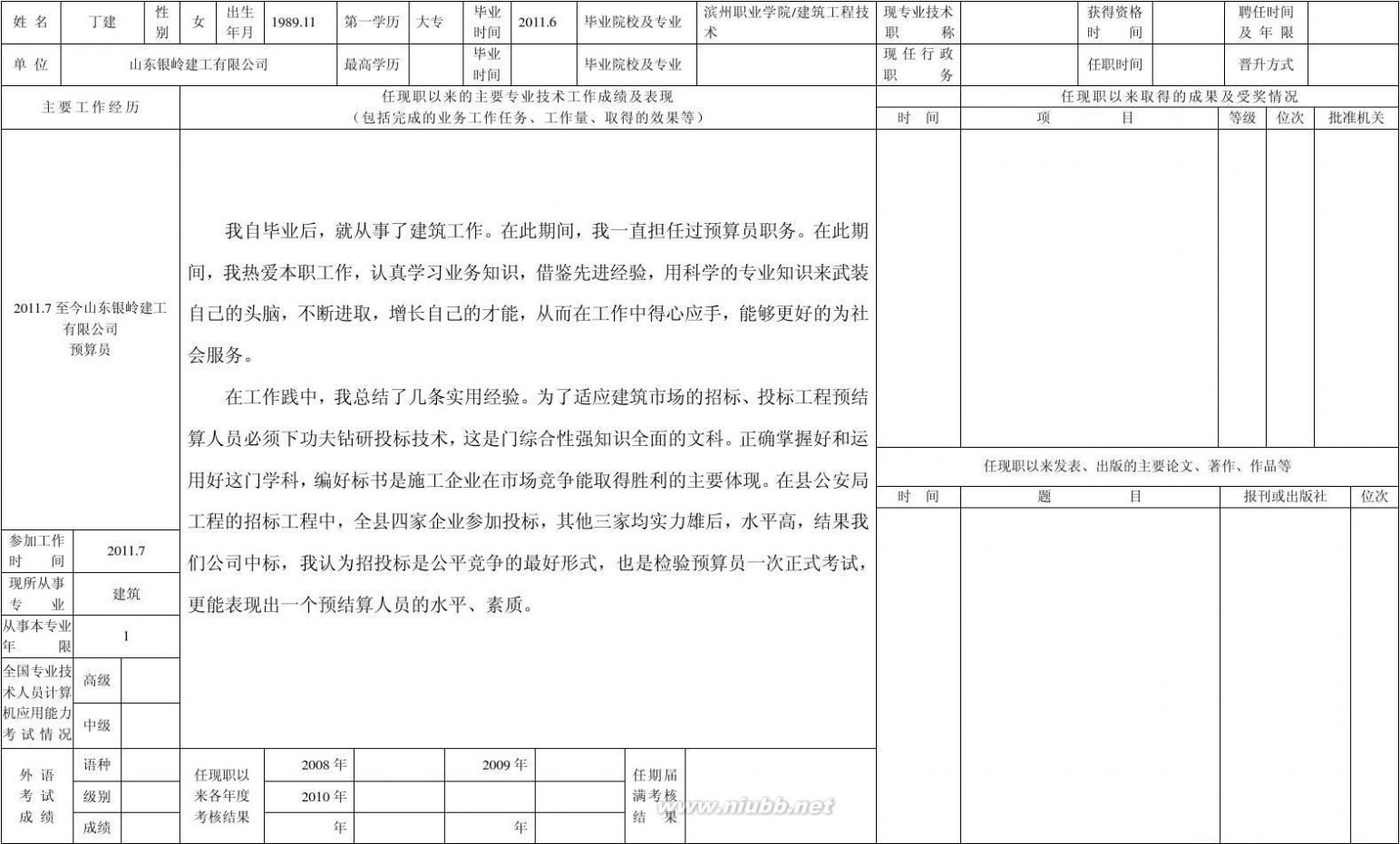 专业技术人员申报评审职称情况一览表 2011专业技术人员申报评审职称情况一览表