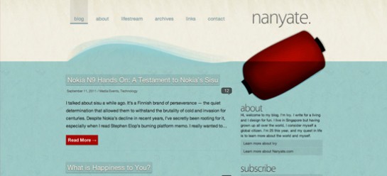 Nanyate blog design
