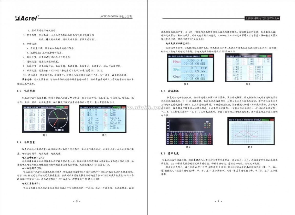 多功能网络电力仪表 多功能网络电力仪表说明书