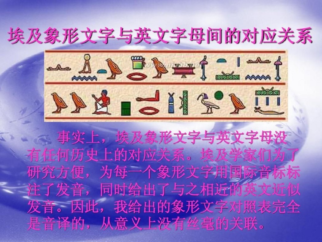 古埃及象形文字 古埃及象形文字