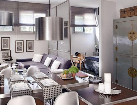  典雅时尚开放式家居设计 48平米Loft生活空间