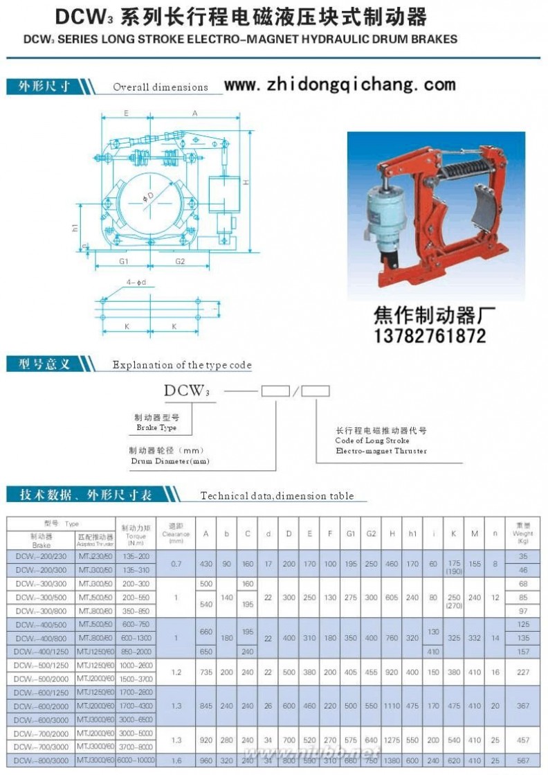 电力液压制动器 电力液压制动器