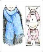 男士围巾的系法图解 男士围巾的系法图解