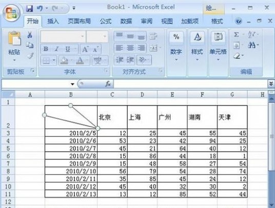 在excel中如何画斜线 如何在Excel中画斜线 在Excel中画双斜线的方法