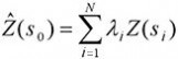 半方差函数 Kriging插值法
