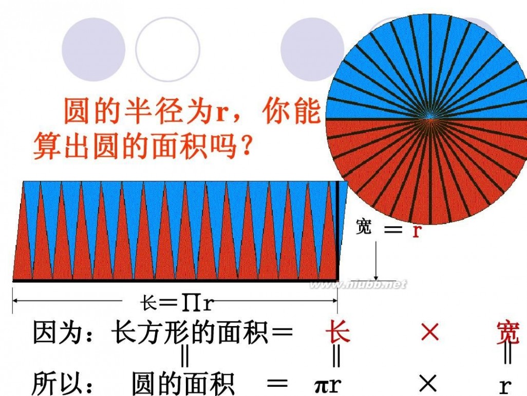 圆面积的推导过程 圆的面积公式推导