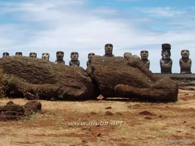 复活节岛巨石像其实都是有身体的！而且还有神秘的符号！