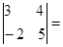 定义新运算 定义新运算：我们定义＝ad－bc，例如＝2×5－3×4＝－2．则(填最后的结果).