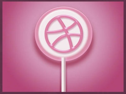 Photoshop设计制作逼真可爱的粉色棒棒糖
