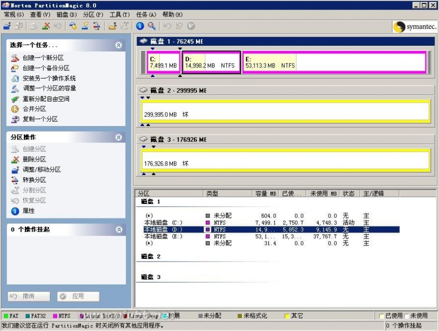 PQ硬盘分区图解教程 pq分区图解