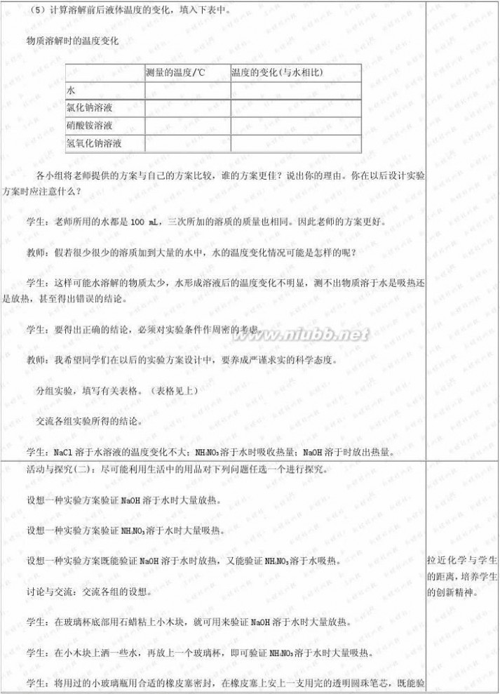 初中化学教案 人教版初中化学教案(下册全)