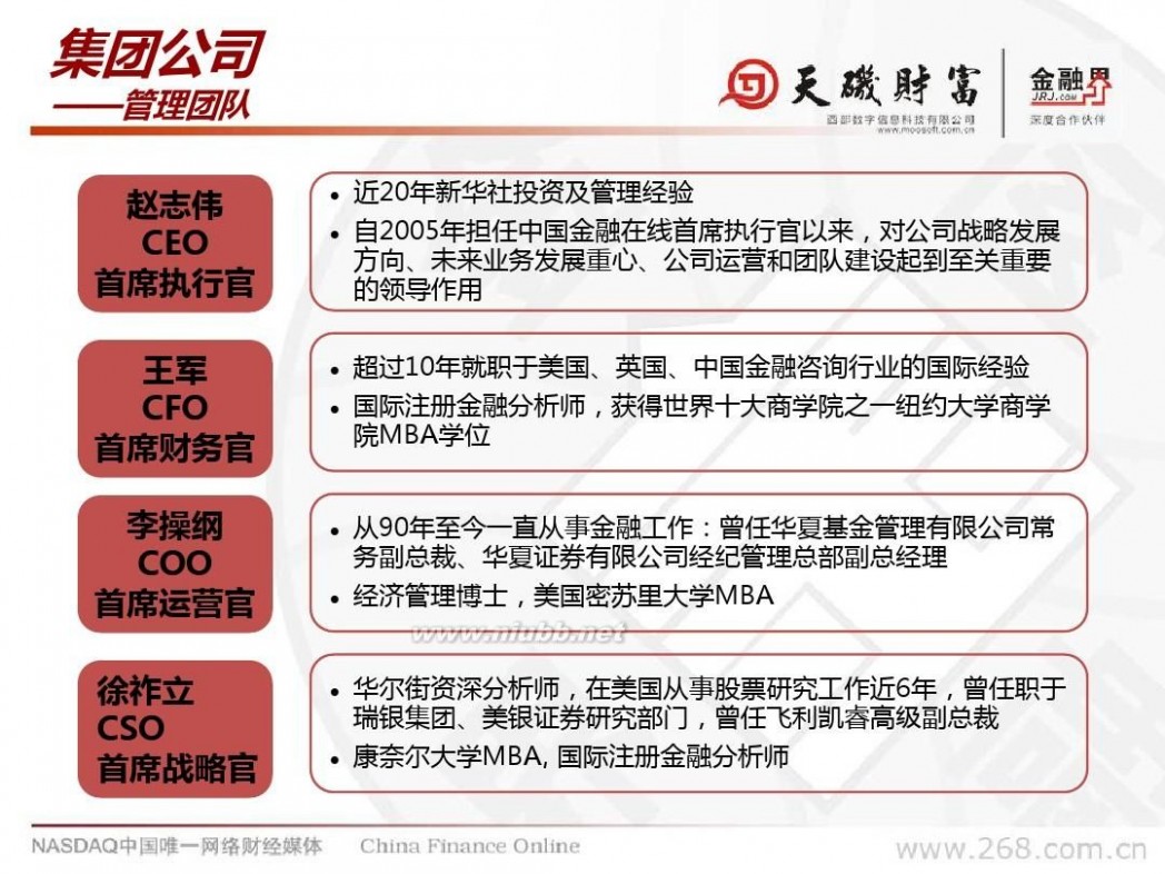 中国金融界 中国金融在线(金融界)公司简介