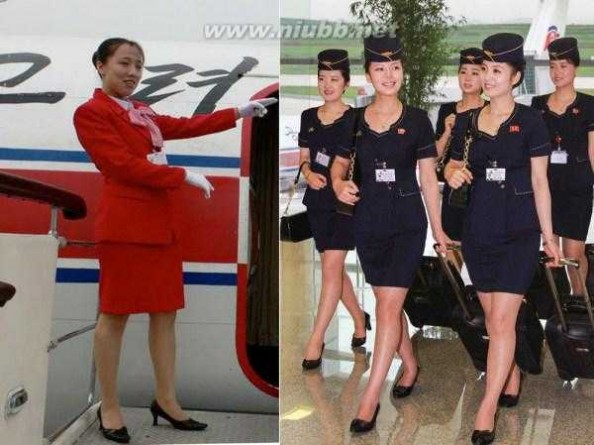 朝鲜空姐裙子变短 朝鲜空姐登上封面 穿着变化大：裙子更短领口变大