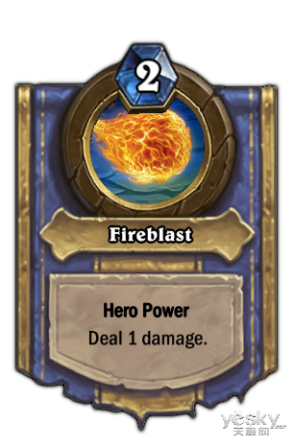 炉石传说英雄能力卡牌火焰冲击