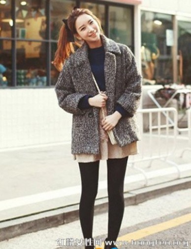 冬季短裙搭配 韩版短裙怎么搭配 2013冬季短裙搭配技巧
