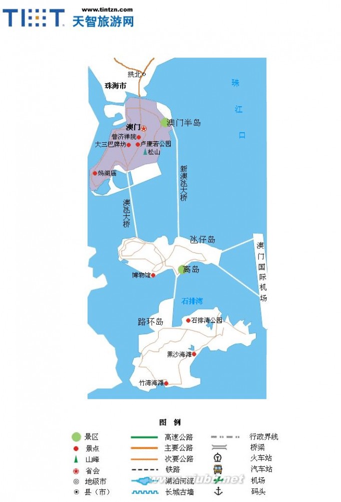 交通和景点大全：各省旅游简图_左岸右岸