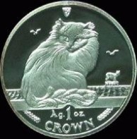 马恩岛猫 马恩岛与名猫纪念币