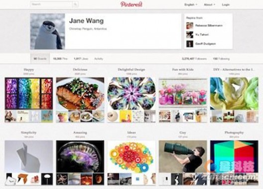 最受欢迎的Pinterest用户，Jane Wang