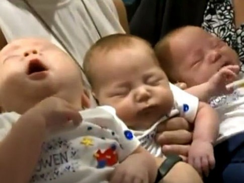 纽约女子产下同卵三胞胎概率超低堪比中彩票
