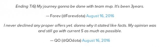 Forev和QO与MVP合约到期 离队还是留守？