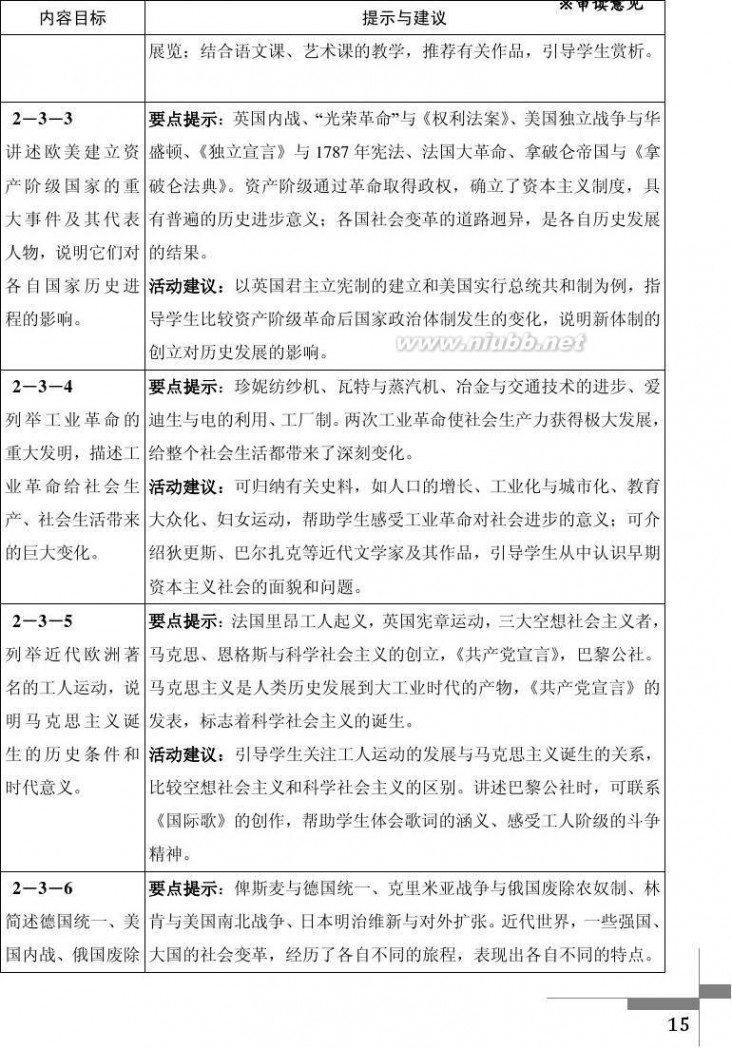 历史与社会 2011版历史与社会课程标准