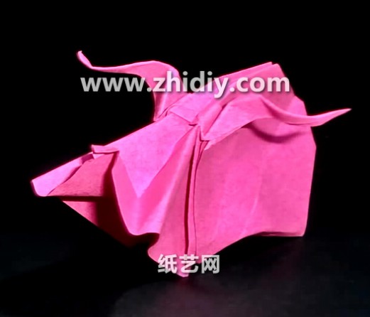  折纸猪如何制作|手工折纸猪的折法教程